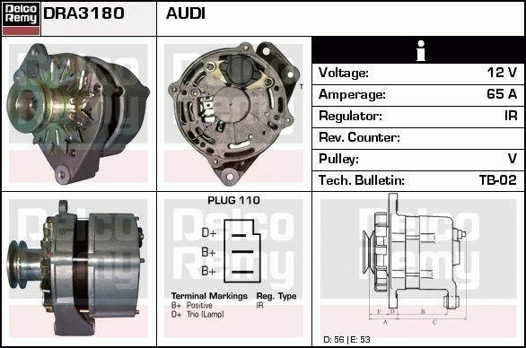 Alternateur Remanufactured REMY (Light Duty)