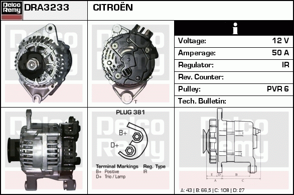 Alternateur Remanufactured REMY (Light Duty)