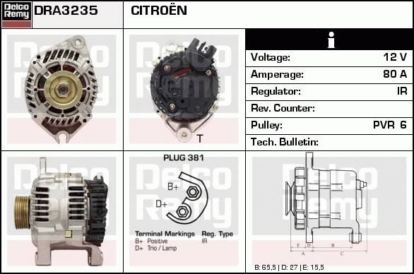 Alternateur Remanufactured REMY (Light Duty)