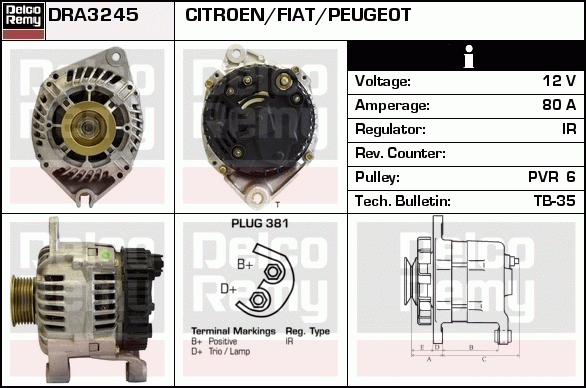 Alternateur Remanufactured REMY (Light Duty)