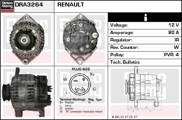 Alternateur Remanufactured REMY (Light Duty)