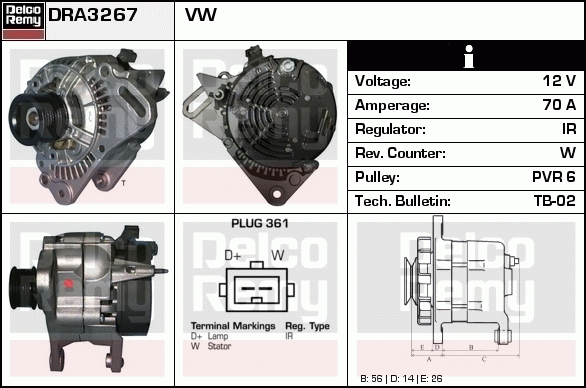 Alternateur Remanufactured REMY (Light Duty)