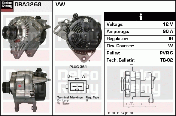 Alternateur Remanufactured REMY (Light Duty)