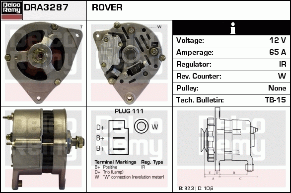 Alternateur Remanufactured REMY (Light Duty)