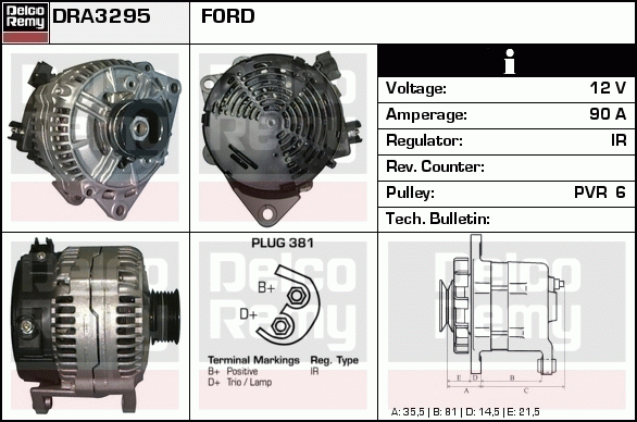 Alternateur Remanufactured REMY (Light Duty)