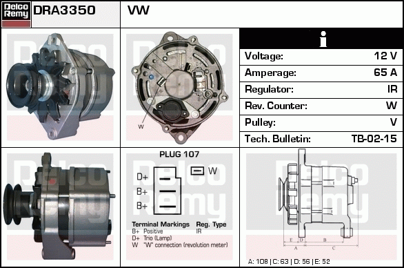 Alternateur Remanufactured REMY (Light Duty)