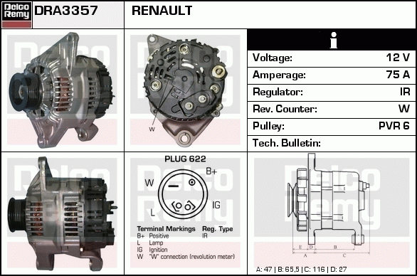 Alternateur Remanufactured REMY (Light Duty)