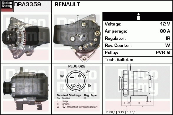 Alternateur Remanufactured REMY (Light Duty)