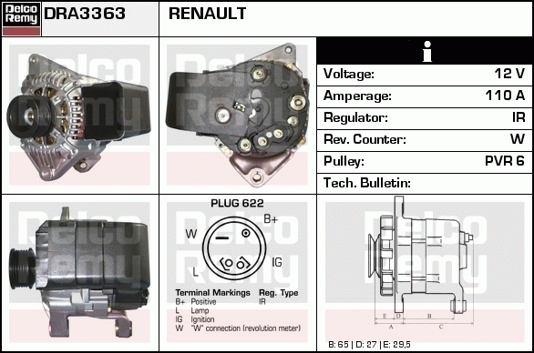 Alternateur Remanufactured REMY (Light Duty)