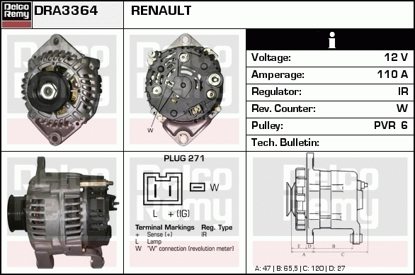 Alternateur Remanufactured REMY (Light Duty)