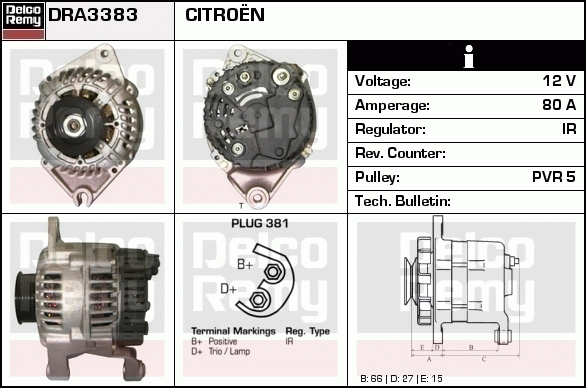 Alternateur Remanufactured REMY (Light Duty)