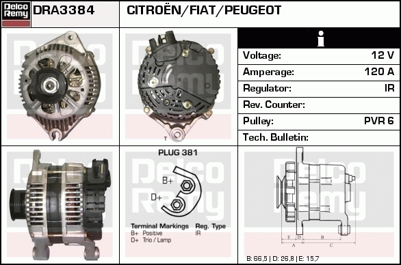 Alternateur Remanufactured REMY (Light Duty)