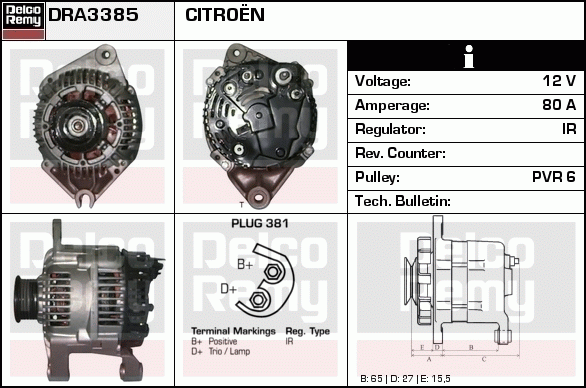 Alternateur Remanufactured REMY (Light Duty)