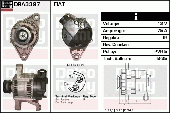 Alternateur Remanufactured REMY (Light Duty)