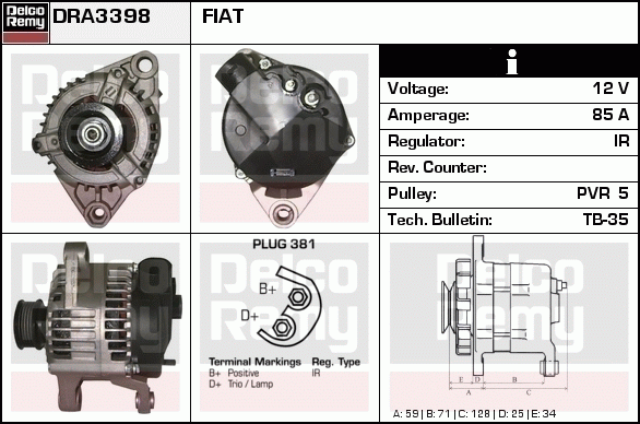 Alternateur Remanufactured REMY (Light Duty)
