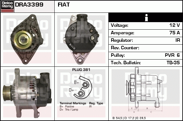 Alternateur Remanufactured REMY (Light Duty)