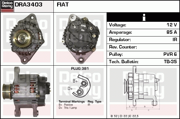 Alternateur Remanufactured REMY (Light Duty)