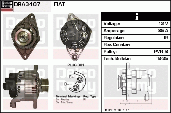 Alternateur Remanufactured REMY (Light Duty)