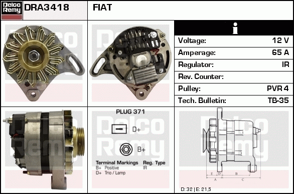 Alternateur Remanufactured REMY (Light Duty)