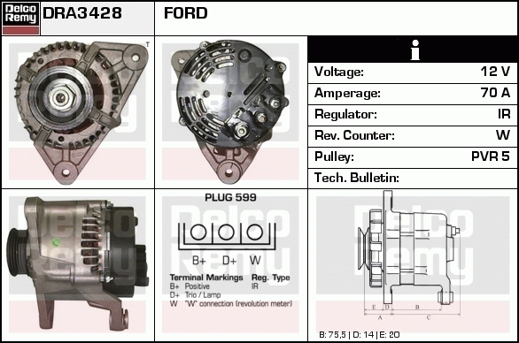 Alternateur Remanufactured REMY (Light Duty)