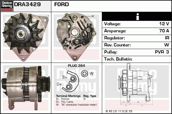 Alternateur Remanufactured REMY (Light Duty)