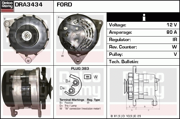 Alternateur Remanufactured REMY (Light Duty)