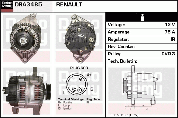 Alternateur Remanufactured REMY (Light Duty)