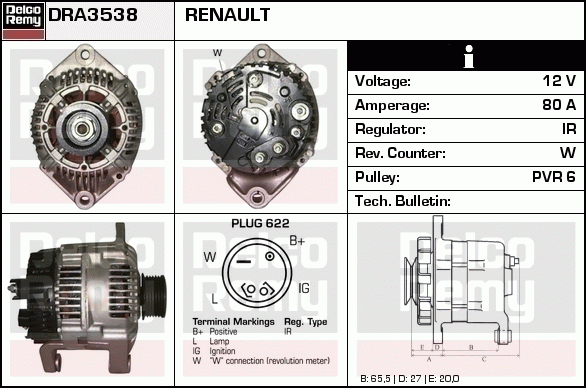 Alternateur Remanufactured REMY (Light Duty)