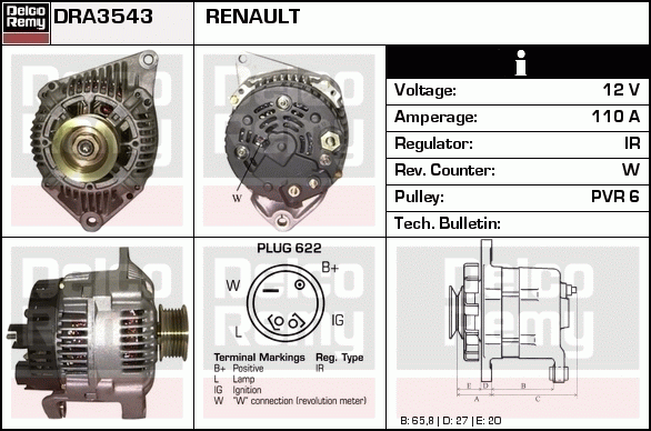 Alternateur Remanufactured REMY (Light Duty)