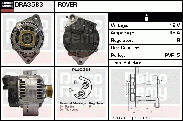 Alternateur Remanufactured REMY (Light Duty)