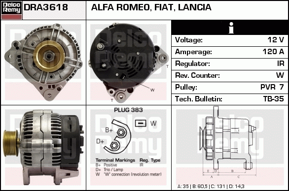 Alternateur Remanufactured REMY (Light Duty)