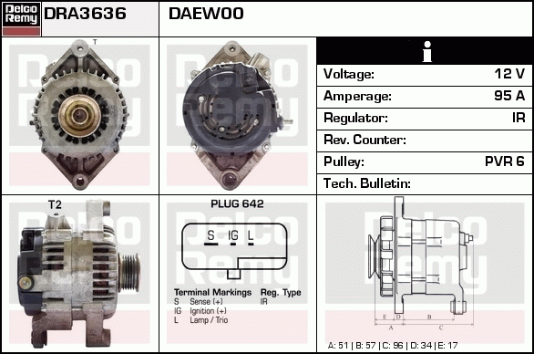 Alternateur Remanufactured REMY (Light Duty)