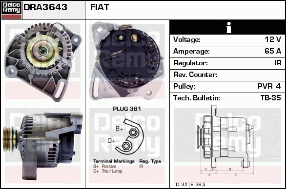 Alternateur Remanufactured REMY (Light Duty)