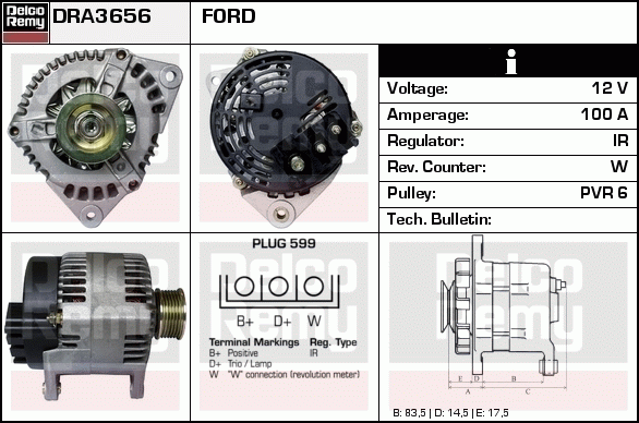 Alternateur Remanufactured REMY (Light Duty)