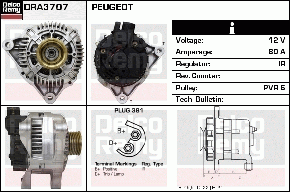 Alternateur Remanufactured REMY (Light Duty)