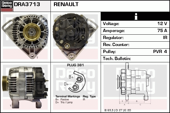 Alternateur Remanufactured REMY (Light Duty)