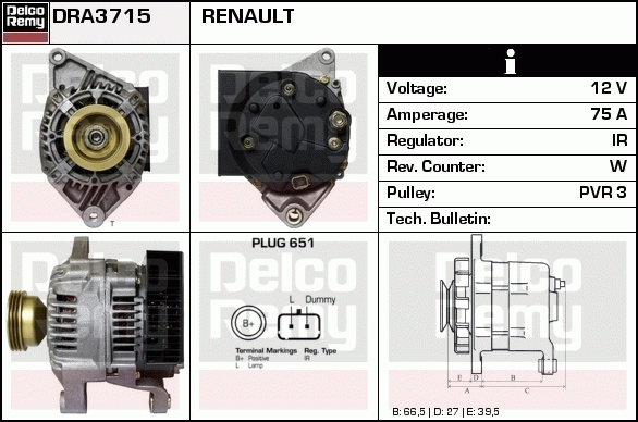 Alternateur Remanufactured REMY (Light Duty)