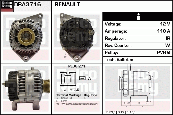 Alternateur Remanufactured REMY (Light Duty)