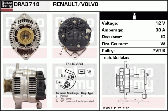 Alternateur Remanufactured REMY (Light Duty)