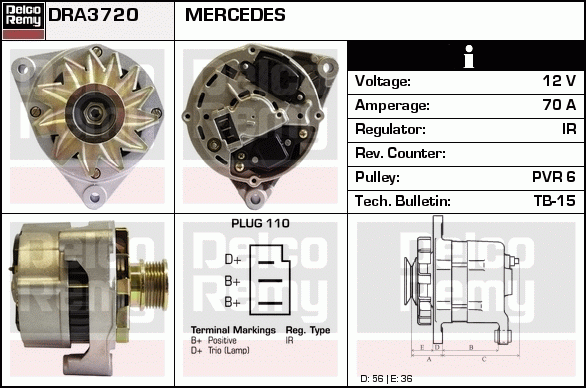 Alternateur Remanufactured REMY (Light Duty)