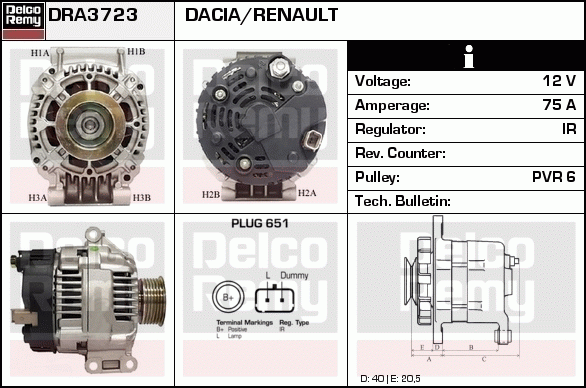 Alternateur Remanufactured REMY (Light Duty)