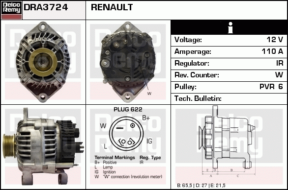 Alternateur Remanufactured REMY (Light Duty)