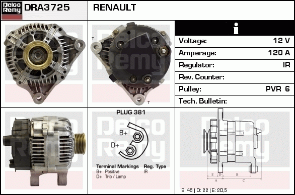 Alternateur Remanufactured REMY (Light Duty)