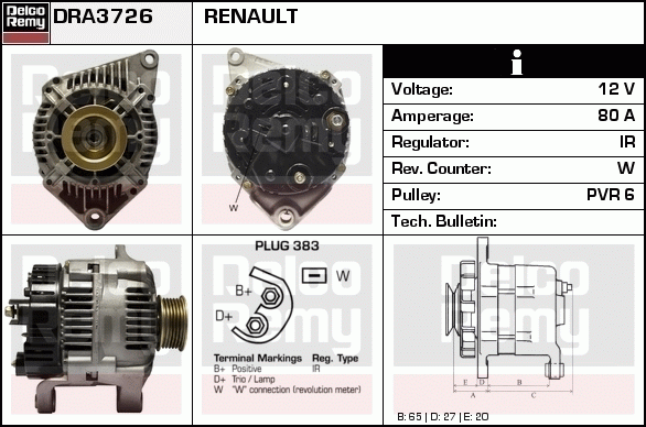 Alternateur Remanufactured REMY (Light Duty)