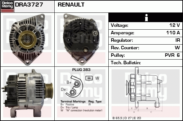 Alternateur Remanufactured REMY (Light Duty)