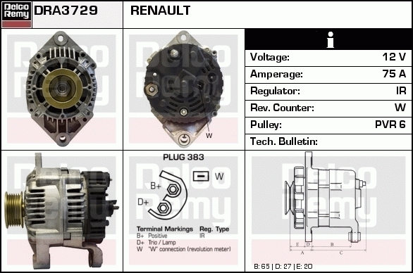 Alternateur Remanufactured REMY (Light Duty)