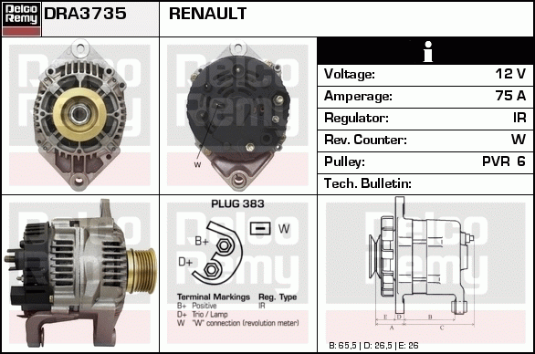 Alternateur Remanufactured REMY (Light Duty)