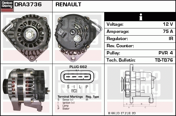 Alternateur Remanufactured REMY (Light Duty)