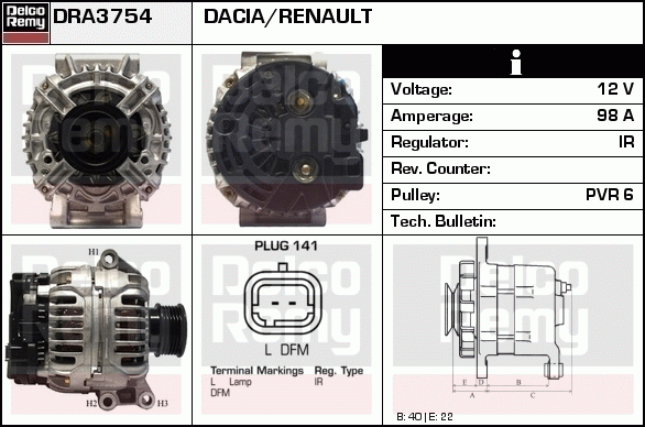 Alternateur Remanufactured REMY (Light Duty)