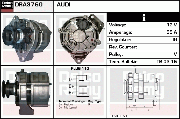 Alternateur Remanufactured REMY (Light Duty)